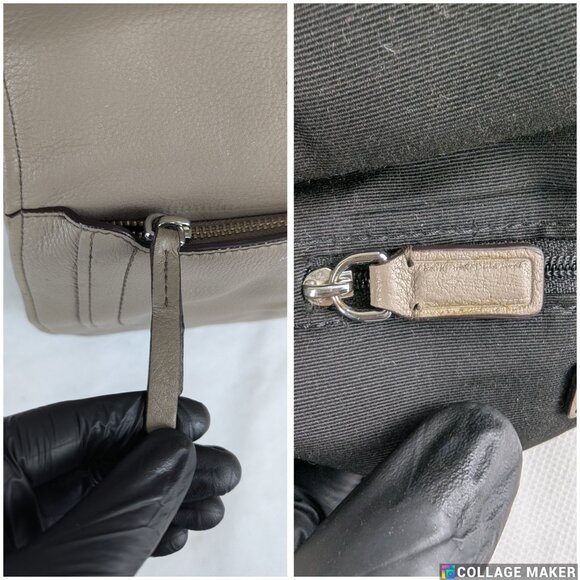 Marc Jacobs Recruit Saddle Leather Bag In Beige Made in Vietnam - Picture 9 of 15